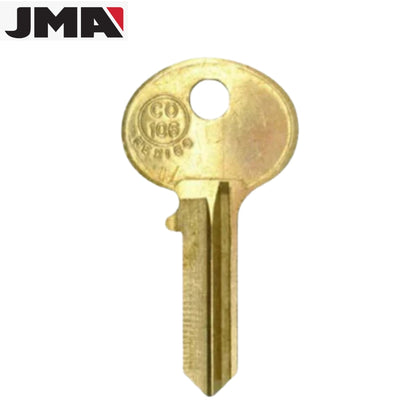 CO106 / H20 / HL1 Hudson 5-Pin Cabinet Key blank - Brass (JMA HUD-3E)