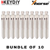 10 X KEYDIY - HY15 - Flip Key Blade - #33 - For Xhorse / Keydiy Universal Remote Flip Keys (BUNDLE OF 10)