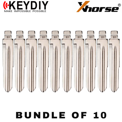 10 X KEYDIY - HD103 - Flip Key Blade - #03 - For Xhorse / Keydiy Universal Remote Flip Keys (BUNDLE OF 10)