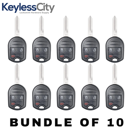 10 X 2003-2017 Ford Lincoln / 3-Button Remote Head Key / PN: 164-R8070 / CWTWB1U793 (AFTERMARKET) (BUNDLE OF 10)