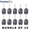 10 X 2003-2017 Ford Lincoln / 3-Button Remote Head Key / PN: 164-R8070 / CWTWB1U793 (AFTERMARKET) (BUNDLE OF 10)