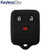 1998-2016 Ford Lincoln Mazda Mercury / 3-Button Remote Keyless Entry Key Silicone Cover / CWTWB1U345