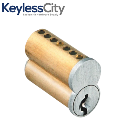 SFIC- Small Format Interchangeable Core - 6 Pin - Uncombinated (No Pins) - Keyway (Best G) - Satin Chrome