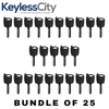 25 X H72 / H74 / H75 / H86 / Ford Lincoln 2000-2014 Transponder Key Shell (NO CHIP) (AFTERMARKET) (Bundle of 25)