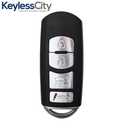 2016-2019 Mazda CX-5 CX-9 / 4-Button Smart Key / PN: TKY2-67-5DY / WAZSKE13D02 (AFTERMARKET)