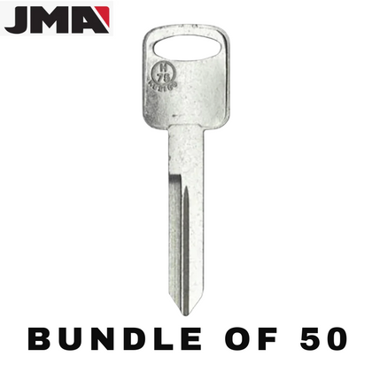 50 X JMA - FO-15D - H75 - 1196FD - Ford - Metal Key Blank (JMA FO15DE) (BUNDLE OF 50)