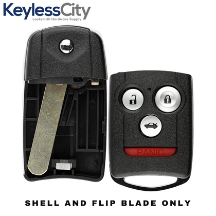 Replacement Key Fob Shell For OUCG8D-620M-A - Uncut Blade & Buttons, No Electronics