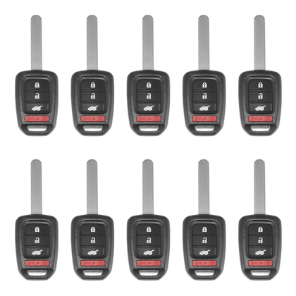 10 X 2017-2022 Honda CR-V / Civic / 4-Button Remote Head Key / PN: 35118-T2A-A60 / MLBHLIK6-1TA (G-Chip) (AFTERMARKET) (BUNDLE OF 10)