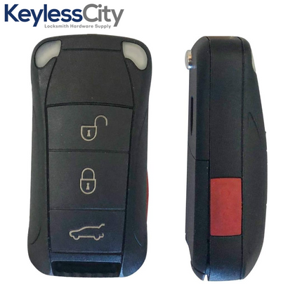 2000-2004 Porsche Cayenne / 4-Button Flip Key / KR55WK45032 / 315 MHz (AFTERMARKET)