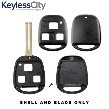 1997-2011 Lexus / 3-Button Remote Head Key SHELL / TOY40 / HYQ12BBT, HYQ1512V (AFTERMARKET)