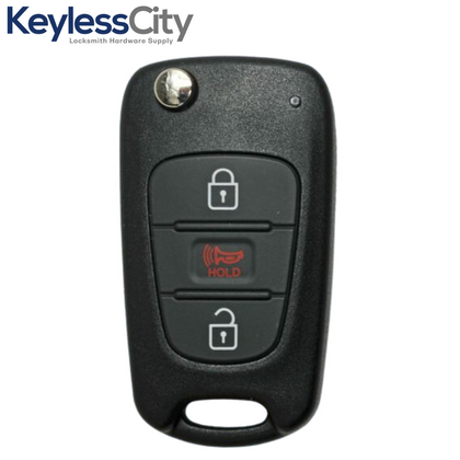 2012-2013 Kia Rio / 3-Button Flip Key / PN: 95430-1W020 / TQ8-RKE-3F02 (AFTERMARKET)