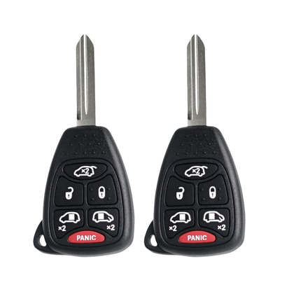 2 X 2004-2007 Dodge Chrysler / 6-Button Remote Head Key / M3N5WY72XX (AFTERMARKET) (BUNDLE OF 2)