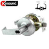 Kenaurd - Commercial Lever Set Handle - SFIC IC Core - 2-3/4” Standard Backset - Satin Chrome - Storeroom - Grade 2