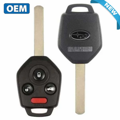 2010-2014 Subaru Legacy Outback / 4-Button Remote Head Key / PN: 57497-AJ00A / CWTWBU766 / 4D60 Chip / DAT17 (OEM)