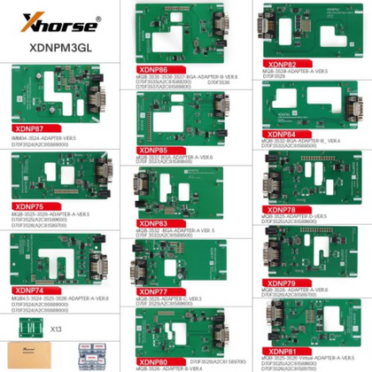 XDNPM3GL - MQB48 Solder-Free Adapters for VVDI Prog, Multi Prog and Key Tool Plus (Xhorse)