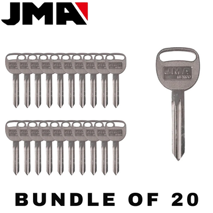 20 X JMA - B106 - P1115 - GM - Metal Key Blank (JMA GM-37) (BUNDLE OF 20)