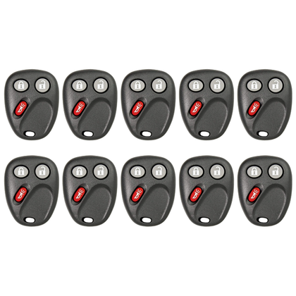 10 X 2003-2007 GM / 3-Button Keyless Entry Remote / PN: 21997127 / LHJ011 (AFTERMARKET) (BUNDLE OF 10)