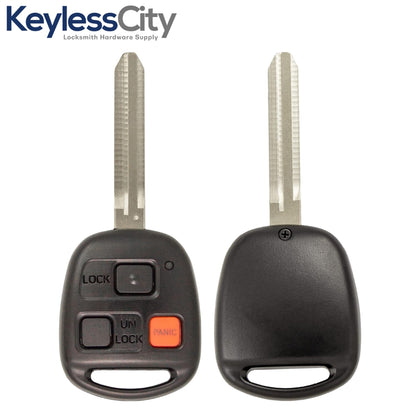 2003-2009 Toyota / 3-Button Remote Head Key / HYQ12BBT (4D67 Chip) (AFTERMARKET)