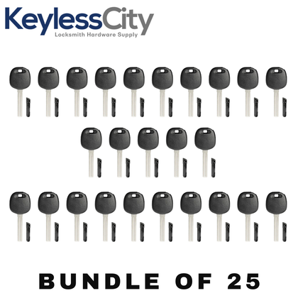 25 X TOY40 Lexus Transponder Key SHELL / High Security Long Blade (No Chip) (AFTERMARKET) (Bundle of 25)