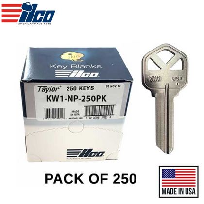 Ilco - KW1-NP KWIKSET Key Blank (250 Pack)