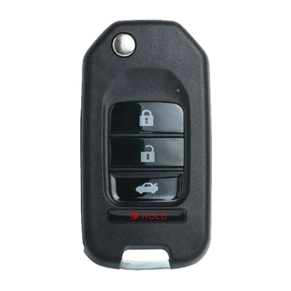 KEYDIY - Honda Style - 4-Button Flip Key Blank w/ Integrated Chip (KD-NB10-3+1)
