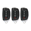 3 X 2013-2016 Hyundai Santa Fe / 4-Button Flip Key SHELL / TQ8-RKE-3F04 (AFTERMARKET) (Bundle of 3)