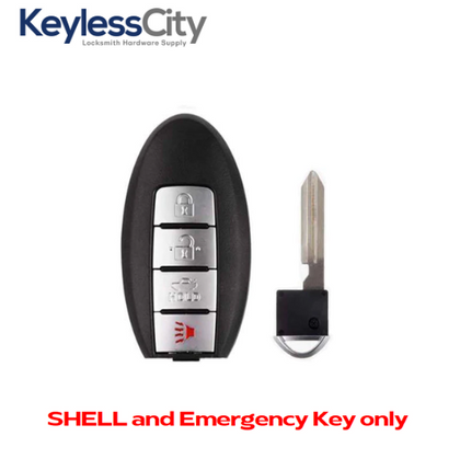 2013-2019 Nissan / 4-Button Smart Key SHELL / KR5S180144014 (AFTERMARKET)