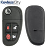 2001-2008 Jaguar / 4-Button Flip Key / NHVWB1U241 (AFTERMARKET)