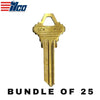 25 X Ilco - SC4-BR Schlage Key Blank (BUNDLE OF 25)