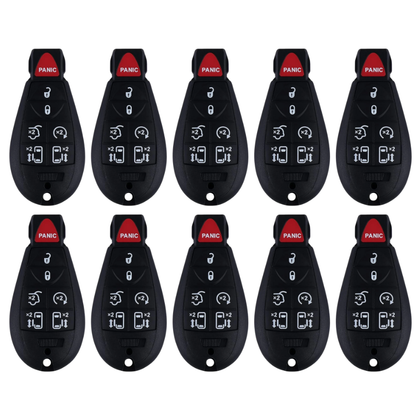 10 X 2008-2018 Chrysler Dodge VW / 7-Button Fobik Key / M3N5WY783X / 433 MHz (AFTERMARKET) (BUNDLE OF 10)