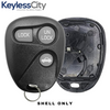 1996-2002 GM / 3-Button Keyless Entry Remote SHELL / PN: 16245100-29 / ABO1502T / Black (AFTERMARKET)