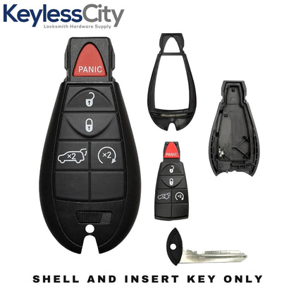 2011-2013 Dodge Durango 5-Button Fobik Key SHELL (AFTERMARKET)