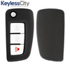 2014-2019 Nissan Rogue / 3-Button Flip Key / PN: 28268-4BA1A / CWTWB1G767 / (AFTERMARKET)