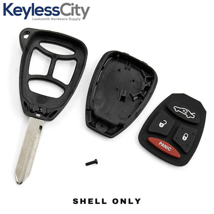 2004-2012 Chrysler / Jeep / Dodge / 4-Button Remote Head Key SHELL / Y159 / KOBDT04A