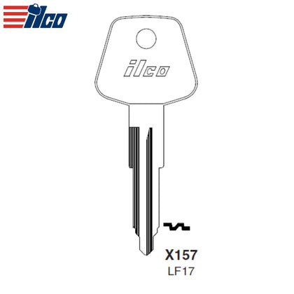 ILCO - British Leyland, Iveco, Maserati, Rover Key Blank - X157 (LF17)