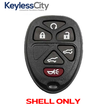 2007-2014 GM Keyless Entry Remote SHELL For OUC60270 - Black (AFTERMARKET)
