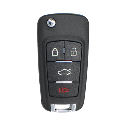 KEYDIY - GM Style - 4-Button Flip Key Blank w/ Integrated Chip (KD-NB18)