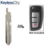 2014-2019 Nissan / DA34 / Flip Key Blade (AFTERMARKET)