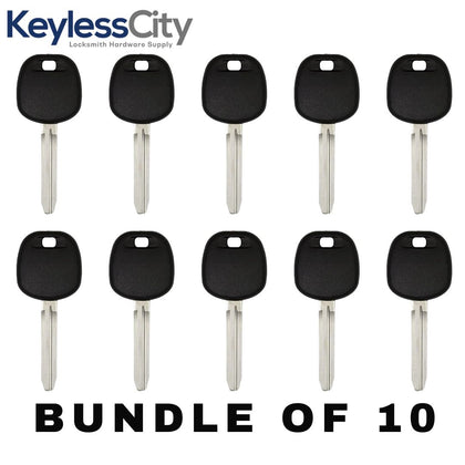 10 X 2003-2013 Toyota / Scion - TOY44D Transponder Key - (D Chip) (AFTERMARKET) (BUNDLE OF 10)