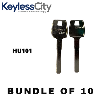 10 X HU101 - Ford Key Blank - Test Key Blade (AFTERMARKET) (BUNDLE OF 10)