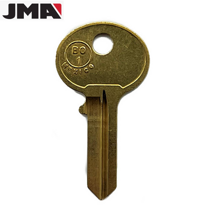 HL2,B01 Hudson 5 PIN Key blank  - Brass (JMA HUD-3DE)