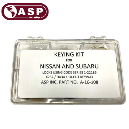 1998-2018 Nissan / Infiniti / Subaru / DA34 / X237 / Keying Tumbler Kit / A-16-108 (ASP)