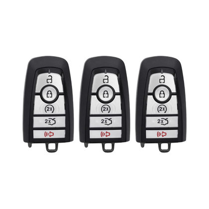 3 X 2017-2022 Ford / 5-Button Smart Key SHELL / PN: 164-R8149 / M3N-A2C93142600 (AFTERMARKET) (Bundle of 3)