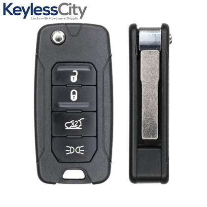 2015 - 2019 Jeep Renegade / Fiat 500X /4-Button Flip Key / 2ADFTFI5AM433TX (AFTERMARKET)