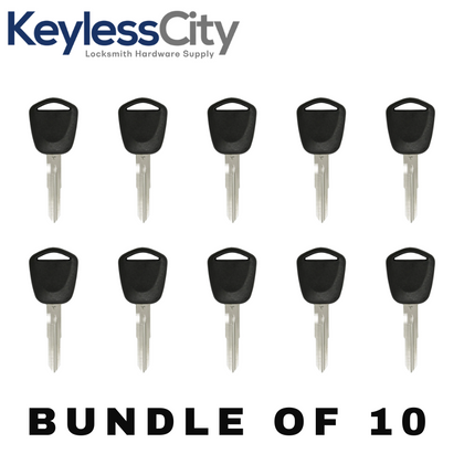 10 X 1996-2009 Acura - HD111 Transponder Key (46 V-Chip) (AFTERMARKET) (BUNDLE OF 10)