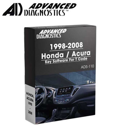 Advanced Diagnostics - ADS110 (ADS-110) - 1998 to 2008 Honda / Acura Key Programming Software For T Code - Category A