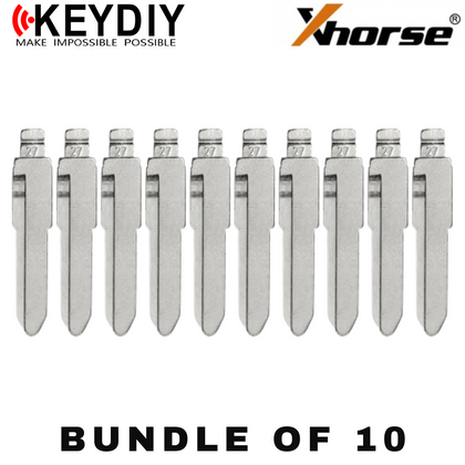 10 X KEYDIY - MZ34 - Flip Key Blade - #27 - For Xhorse / Keydiy Universal Remote Flip Keys (BUNDLE OF 10)