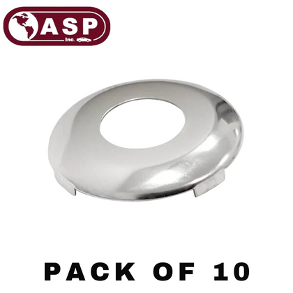 1984-1996 Ford / H54 / 10 Cut / Face Cap For Door Lock / Chrome / P-42-201 (ASP) (Pack Of 10)