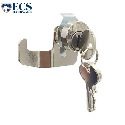 ECS HARDWARE - Durable Premium USPS Mailbox Lock Clockwise HL1 Keyway - Keyed Different - US14 Bright Nickel