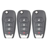 3 X 2016 - 2019 Chevrolet Cruze / 4-Button Flip Key SHELL For LXP-T004 (AFTERMARKET) (Bundle of 3)